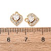 Valentine's Day Brass Micro Pave Cubic Zirconia Charms CU-K002-38G-I-3