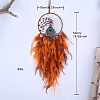 Woven Web/Net with Feather Wall Hanging Decorations PW-WG69688-01-1