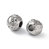 304 Stainless Steel Rhinestone European Beads STAS-A092-10S-P-2