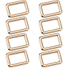 8Pcs Zinc Alloy Rectangle Buckle Ring PURS-SP0001-05LG-1