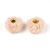 Imitation Rabbit Hair European Beads FIND-WH0126-574S-2
