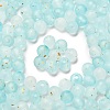 Frosted Transparent Acrylic Beads OACR-F013-13G-1