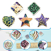 30Pcs Rainbow Iridescent Printed Opaque Acrylic Beads OACR-FS0002-58B-02-2