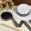 10 Yards Polyester Jacquard Ribbon OCOR-WH0101-187B-4