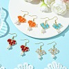 Glass Dangle Earrings EJEW-MZ00320-2