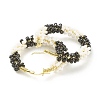 Porcelain Beads Braided Big Hoop Earrings for Women sgX1-EJEW-C003-01A-RS-2