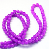 Baking Painted Imitation Jade Glass Round Bead Strands X-DGLA-Q021-10mm-27-3