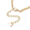 Brass Charm Bracelets BJEW-JB12205-4