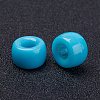 Opaque Acrylic European Beads PL338-9-3