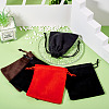 10Pcs Velvet Jewelry Drawstring Storage Pouches ABAG-TA0001-31B-6