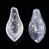 Transparent Spray Painted Glass Pendants GLAA-N042-001A-A01-2