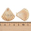 Brass Stud Earrings EJEW-H168-12G-5