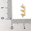 304 Stainless Steel Letter Connector Charms STAS-M108-01G-05-3