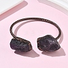 Natural Amethyst Beads Cuff Bangles BJEW-Q070-02R-02-2