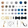 DIY Beaded Keychain Bracelet Making Kit DIY-TA0004-23-38