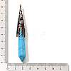 Synthetic Turquoise Pointed Big Pendants G-P560-02R-03-3