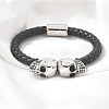 Braided Microfiber Leather Cord Bracelets BJEW-Q010-09A-3