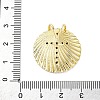 Brass Micro Pave Cubic Zirconia Pendants KK-S510-34G-02-3