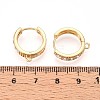 Brass Micro Pave Cubic Zirconia Hoop Earring Finding KK-N261-25G-3