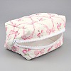 Flower Print Cotton & Polyester Cosmetic Zipper Bag AJEW-WH20002-74A-2