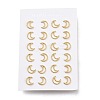 304 Stainless Steel Crescent Moon Stud Earrings X-EJEW-H100-06B-G-3