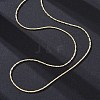 Brass Boston Link Chains Necklaces for Women NJEW-D302-59G-3