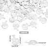 120Pcs 304 Stainless Steel Charms STAS-UN0028-81-5