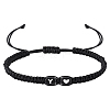 1Pc Adjustable Nylon Cord Braided Bracelets for Women Men BJEW-LP0001-31A-Y-1