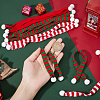  30Pcs 3 Style Mini Christmas Striped Knitted Scarf DIY-NB0008-79-3