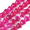Dyed Natural Malaysia Jade Star Beads Strands G-Z080-A01-02-2