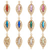 24Pcs 12 Colors KC Gold Plated Alloy Pendants FIND-TA0003-71-9