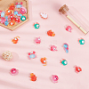 SUNNYCLUE Translucent Frosted Resin Cabochons CRES-SC0001-46-4