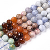 Natural Mixed Gemstone Beads Strands G-D080-A01-01-27-4
