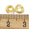 Brass Twister Clasps KK-P284-13G-3