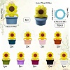 SUNNYCLUE Sunflower Silicone Knitting Needle Point Protectors DIY-SC0024-02-2