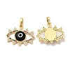 Rack Plating Brass Micro Pave Colorful Cubic Zirconia Pendants LAMP-A153-03G-04-1