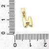 Brass Letter Charms KK-G554-22G-H-3