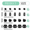 100Pcs 4 Styles Plastic Cord Locks FIND-TA0010-22-4