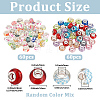120Pcs Resin European Beads RPDL-PA0001-02-2