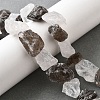 Natural Quartz Crystal and Smoky Quartz Beads Strands G-S386-C16-1