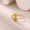 304 Stainless Steel Cuff Open Rings WGD4123-01-1