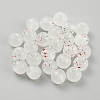 Transparent Frosted Glass Beads GLAA-WH0032-21A-1