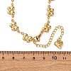 304 Stainless Steel Butterfly Link Chain Necklaces for Women NJEW-G178-07G-5
