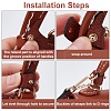 Leather Bag Handles & Undamaged Bag Triangle Buckle Connector FIND-WH0191-12A-3