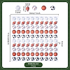 2 Sets Paper Self-Adhesive Stickers DIY-PH0036-04-2