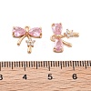 Brass Micro Pave Cubic Zirconia Pendants KK-B125-25G-3