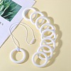 9Pcs Ring Food Grade Eco-Friendly Silicone Focal Beads JX895B-7