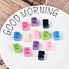 UV Plating Opaque Acrylic European Beads OACR-M027-03E-1