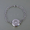 Stainless Steel Diffuser Locket Link Bracelets FD7290-3