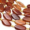 Natural Banded Agate Beads Strands G-F825-H01-03A-3